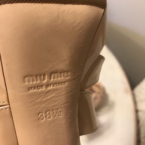 Miu Miu nude patent pumps - Picture 3 of 8
